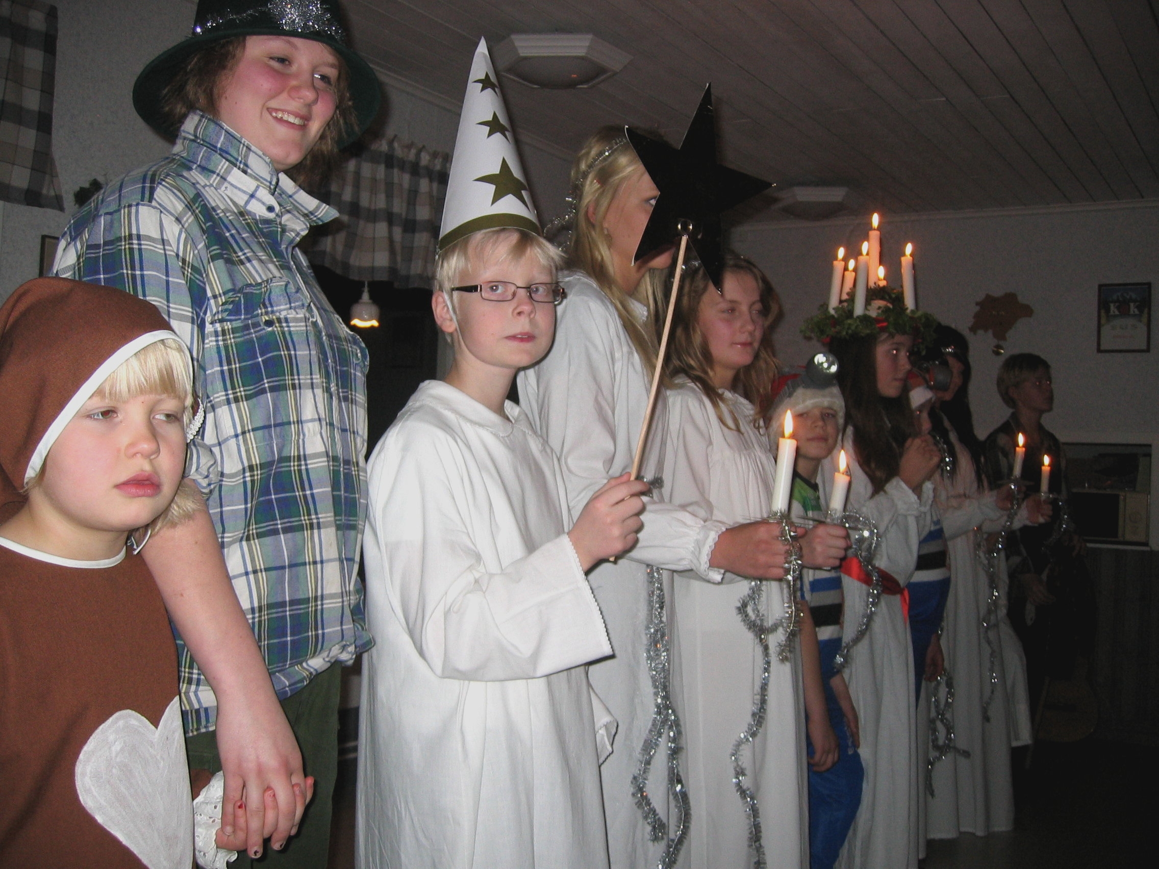 image: Vi har sett Lucia i NOK-stugan